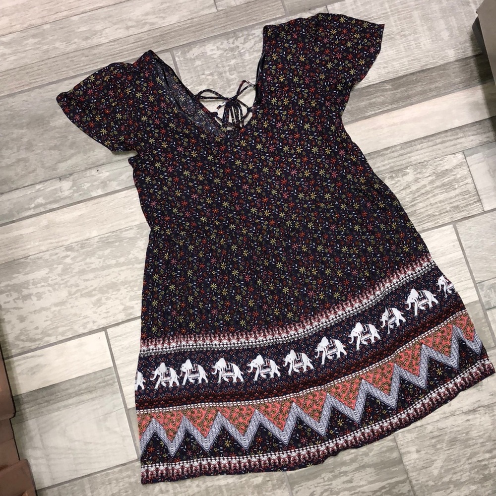 💓☄️FOREVER XX1 ☄️Flowered & Tribal Dress